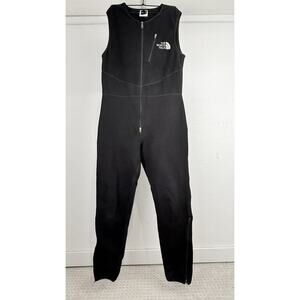 Vintage The North Face Fleece Jumpsit Thermal Black Size Medium Made in USA